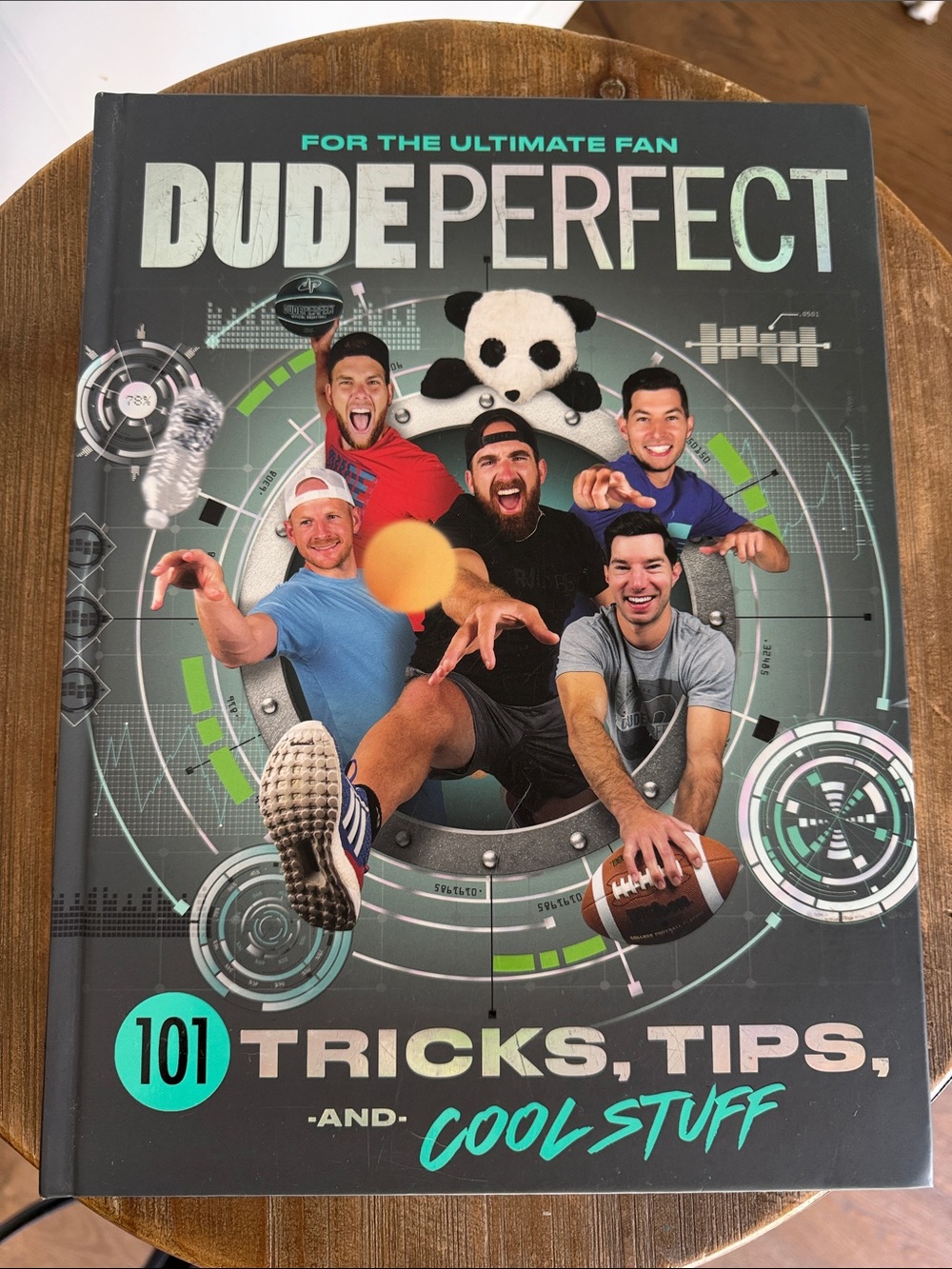 Dude Perfect 101 Tricks, Tips, and Cool Stuff - Black/Cyan Cover